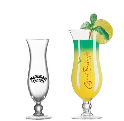 Custom Printed Elegance Hurricane Cocktail Glasses 15oz Or 8.5oz